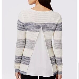 Calvin Klein Tunic Long Sleeve Panel Back Scoop Neck